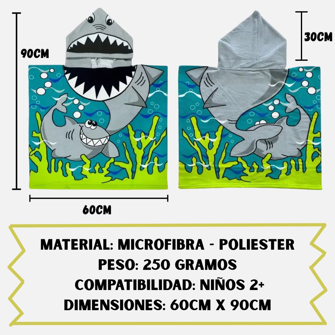 Toalla Divertida Con Capucha Para Niños