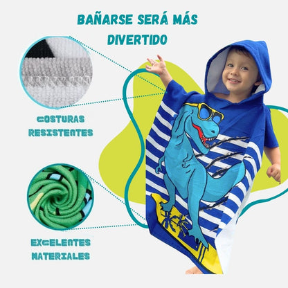 Toalla Divertida Con Capucha Para Niños