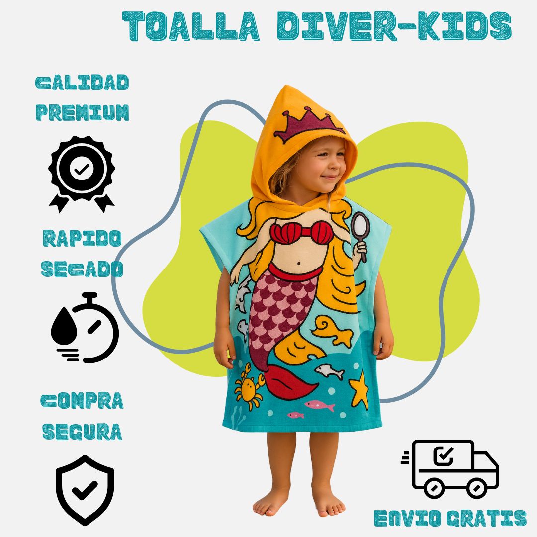 Toalla Divertida Con Capucha Para Niños