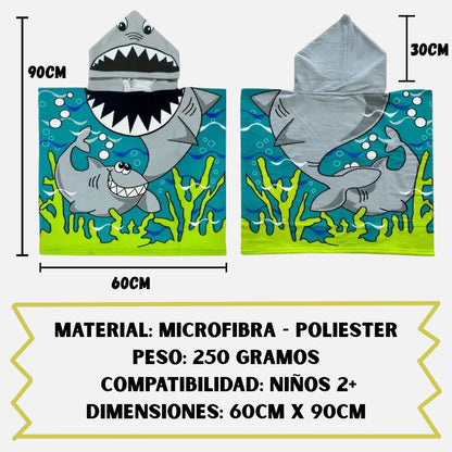 Toalla Divertida Con Capucha Para Niños