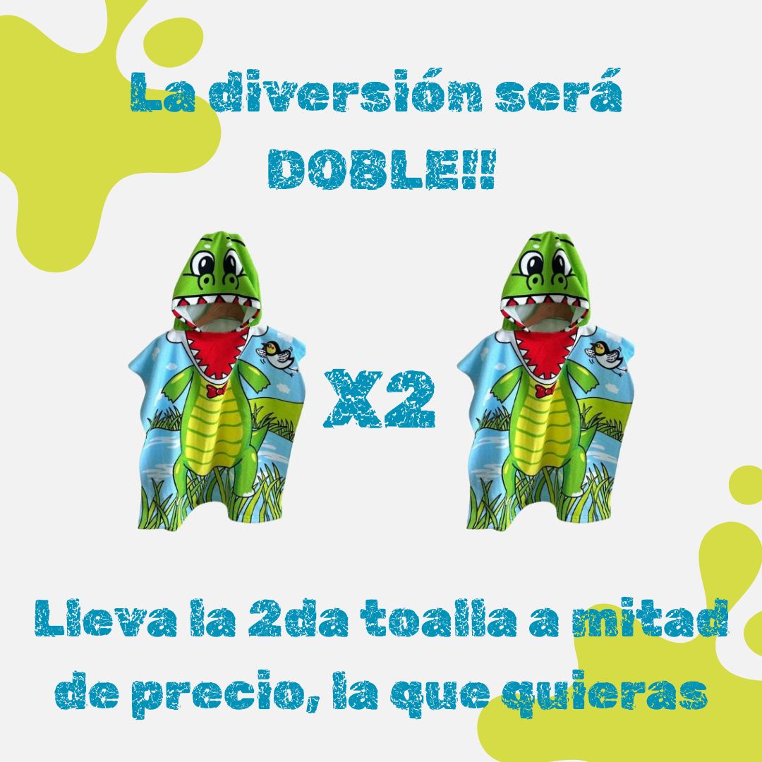 Toalla Divertida Con Capucha Para Niños