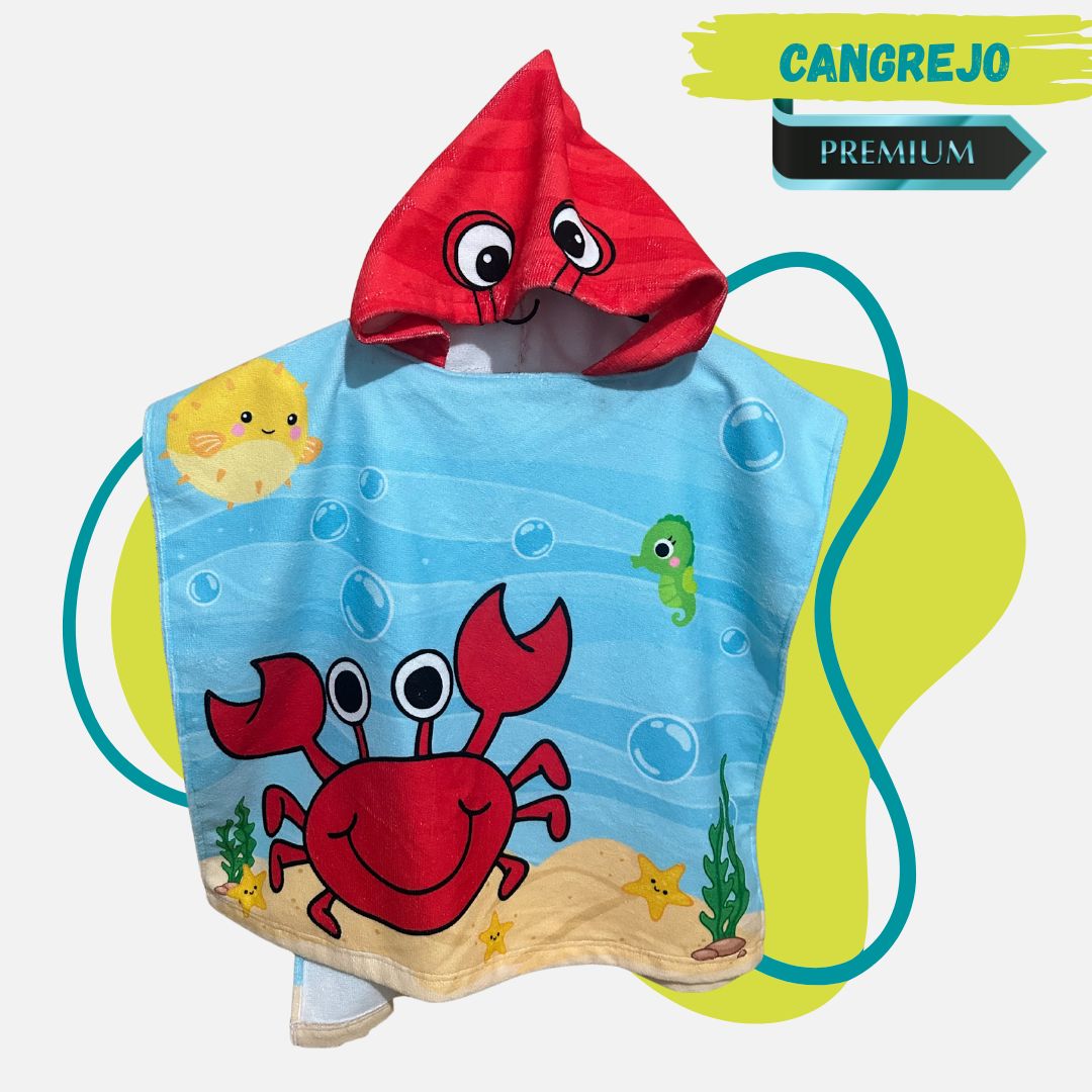 Toalla Divertida Con Capucha Para Niños