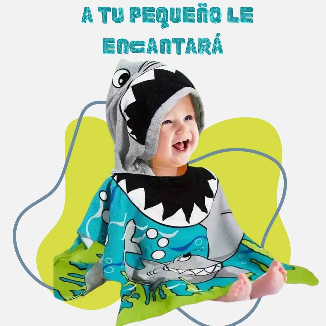 Toalla Divertida Con Capucha Para Niños