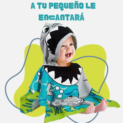 Toalla Divertida Con Capucha Para Niños